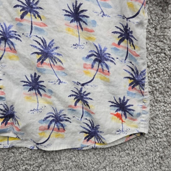 Tommy Bahama Shirt Mens 2XLB Palm Trees Short Sleeve Button Up Reverse Print - Picture 3 of 12